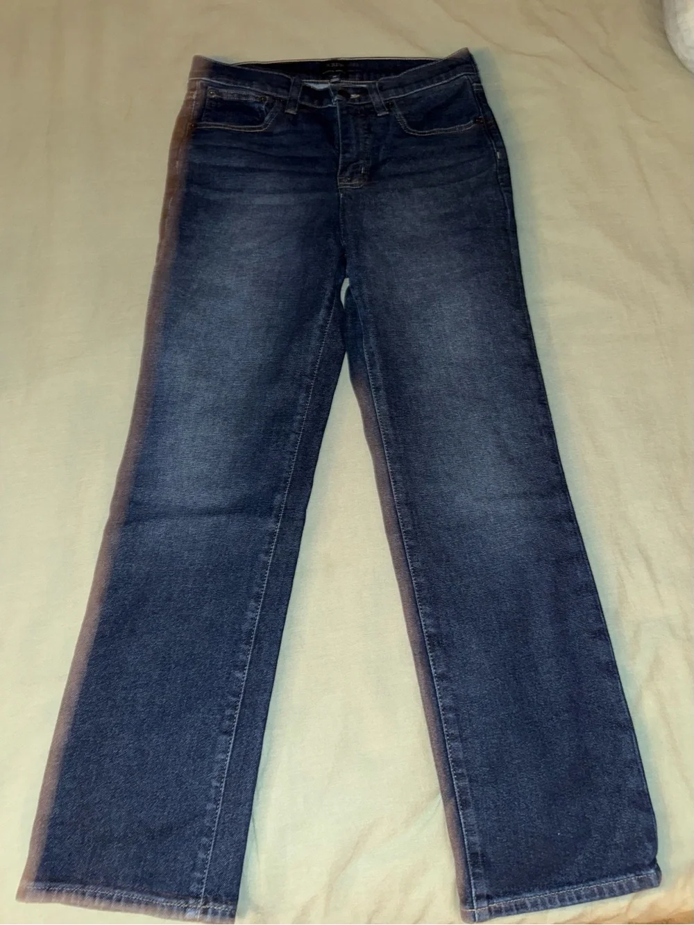 Women's J Crew Dark Blue Straight-Leg Jeans